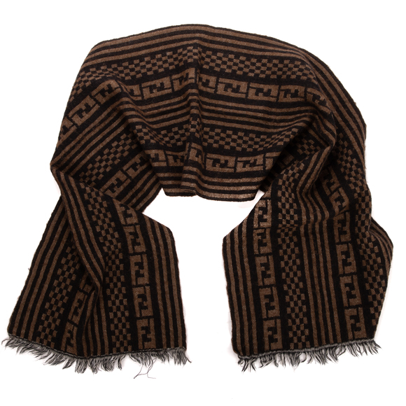 Fendi Zucca Monogram Muffler - Picture 1 of 2